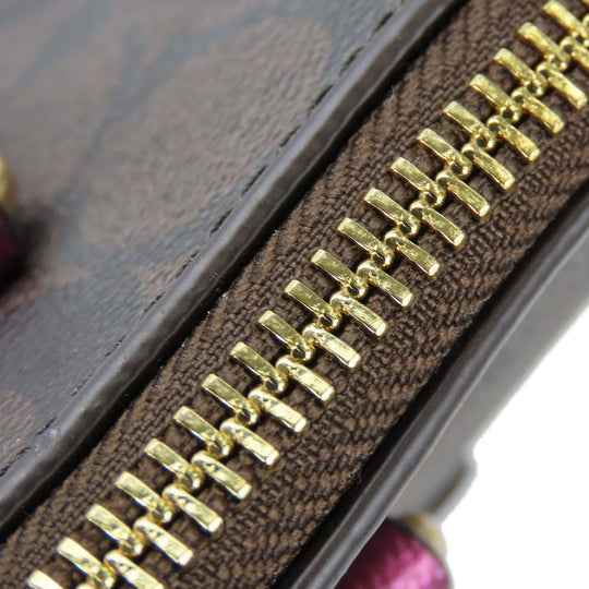 COACH Tote Bag F87701 PVC, Leather Brown Signature Women Used Authentic