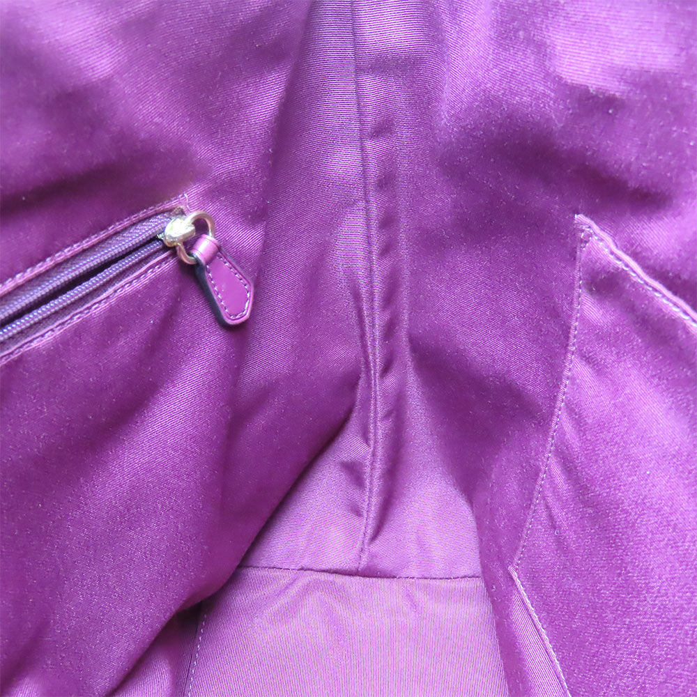 COACH Tote Bag F87701 PVC, Leather Brown Signature Women Used Authentic