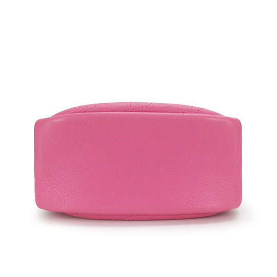 CHANEL Shoulder Bag leather pink Matrasse Women Used Authentic