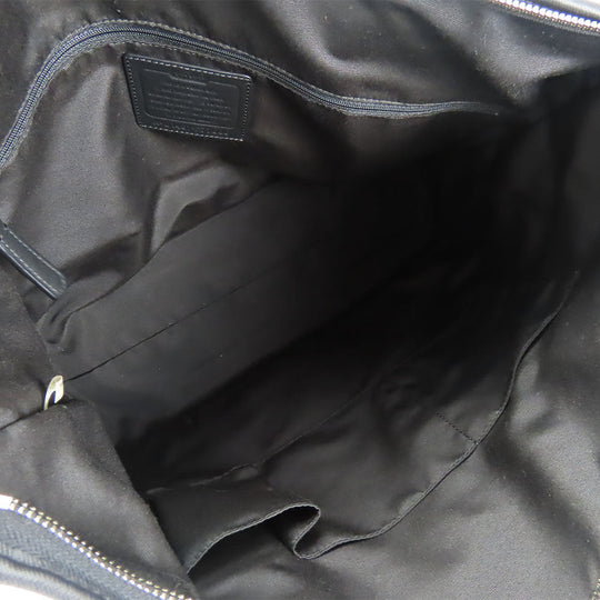 COACH Tote Bag F77606 leather black unisex(Unisex) Used Authentic