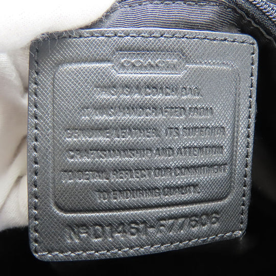 COACH Tote Bag F77606 leather black unisex(Unisex) Used Authentic