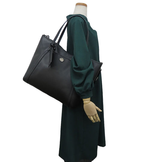 COACH Tote Bag F77606 leather black unisex(Unisex) Used Authentic