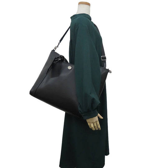 COACH Tote Bag F77606 leather black unisex(Unisex) Used Authentic