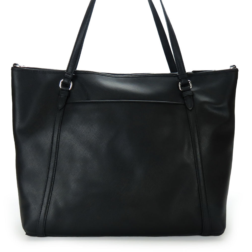 COACH Tote Bag F77606 leather black unisex(Unisex) Used Authentic