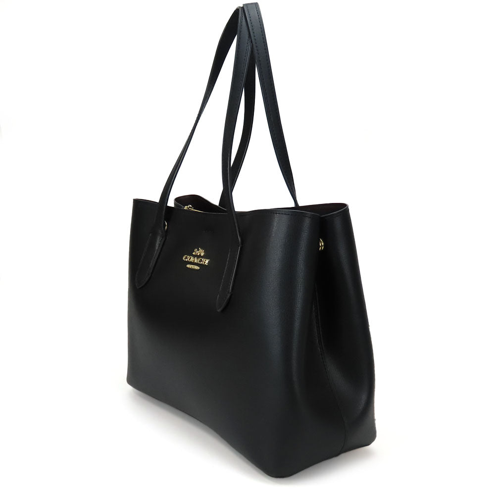 COACH Tote Bag F48733 leather black Women Used Authentic