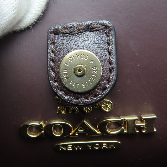 COACH Tote Bag F48733 leather black Women Used Authentic