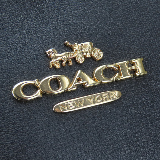 COACH Tote Bag F48733 leather black Women Used Authentic