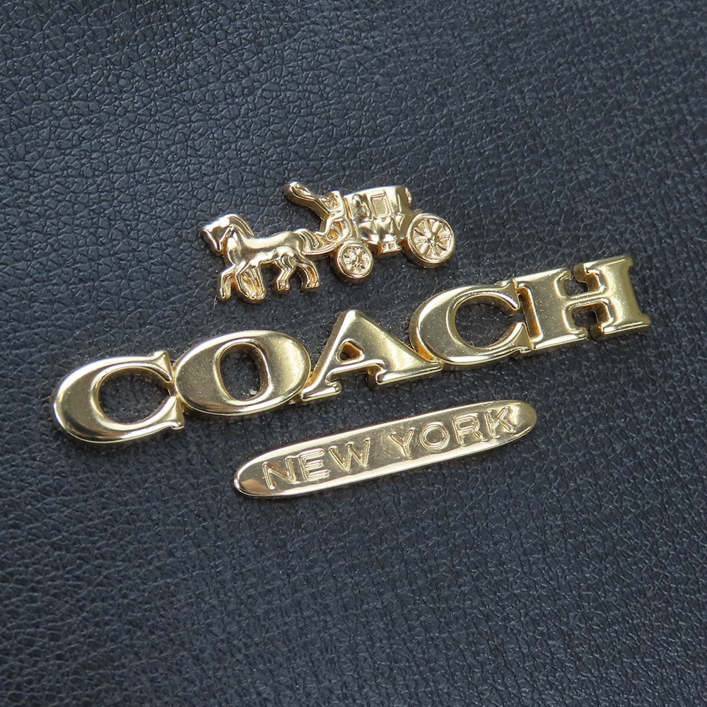 COACH Tote Bag F48733 leather black Women Used Authentic