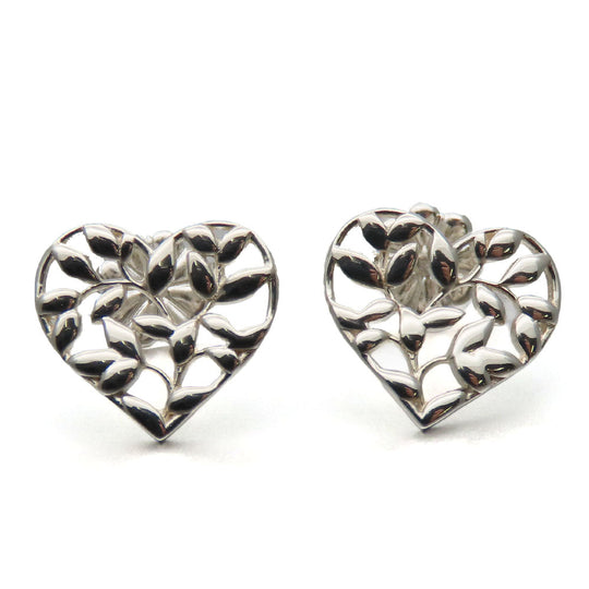 TIFFANY&Co. Pierce Silver925 Silver Olive leaf heart Women Used Authentic