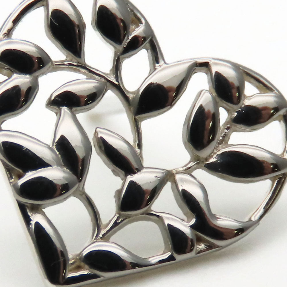 TIFFANY&Co. Pierce Silver925 Silver Olive leaf heart Women Used Authentic