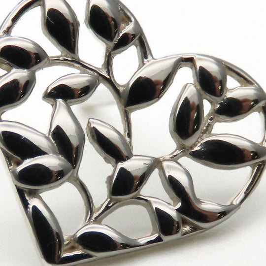 TIFFANY&Co. Pierce Silver925 Silver Olive leaf heart Women Used Authentic