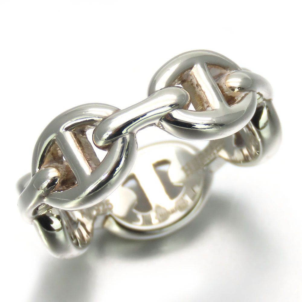 HERMES Ring Silver925 Silver Chene Dunkle Anchene