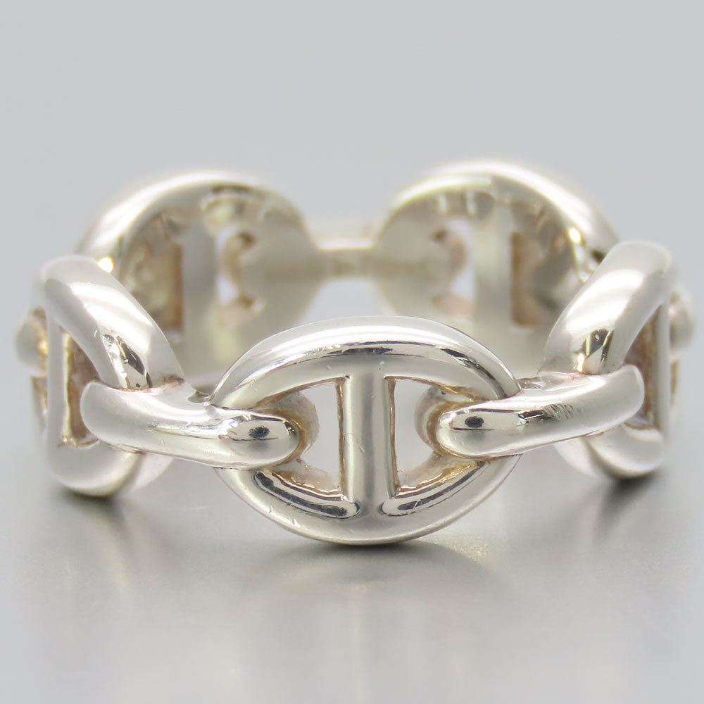 HERMES Ring Silver925 Silver Chene Dunkle Anchene