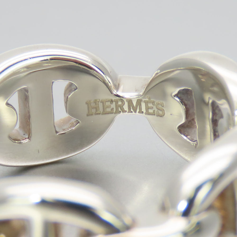HERMES Ring Silver925 Silver Chene Dunkle Anchene