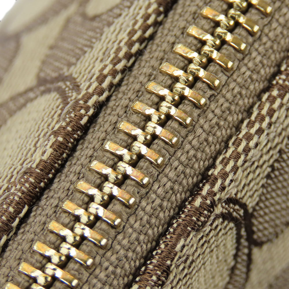 COACH Handbag F36625 Canvas, Leather beige Signature Women Used Authentic