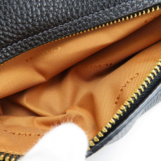 COACH Handbag CE741 leather black Women Used Authentic