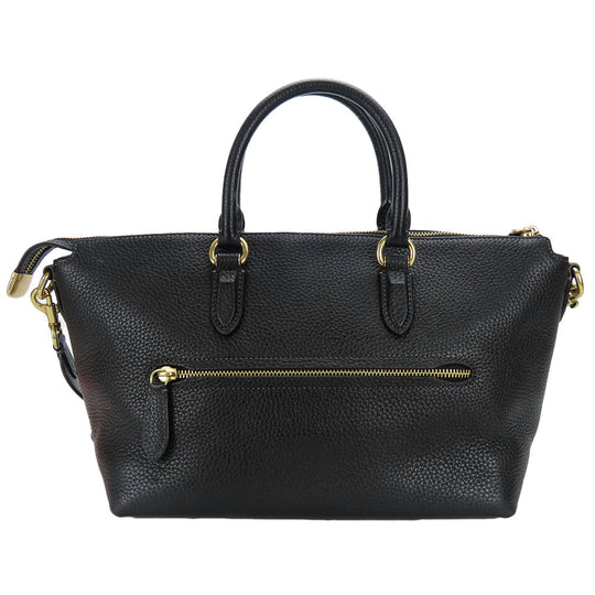 COACH Handbag CE741 leather black Women Used Authentic