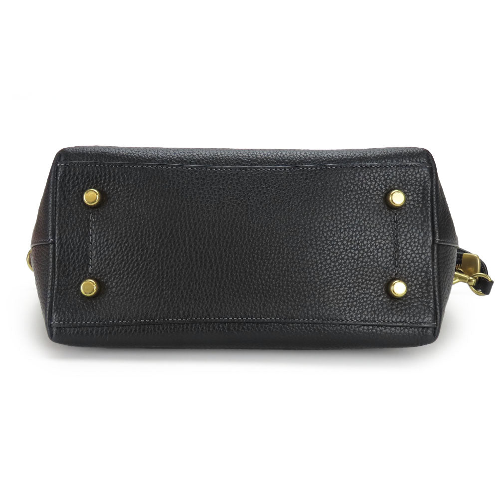 COACH Handbag CE741 leather black Women Used Authentic