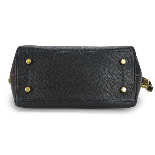 COACH Handbag CE741 leather black Women Used Authentic