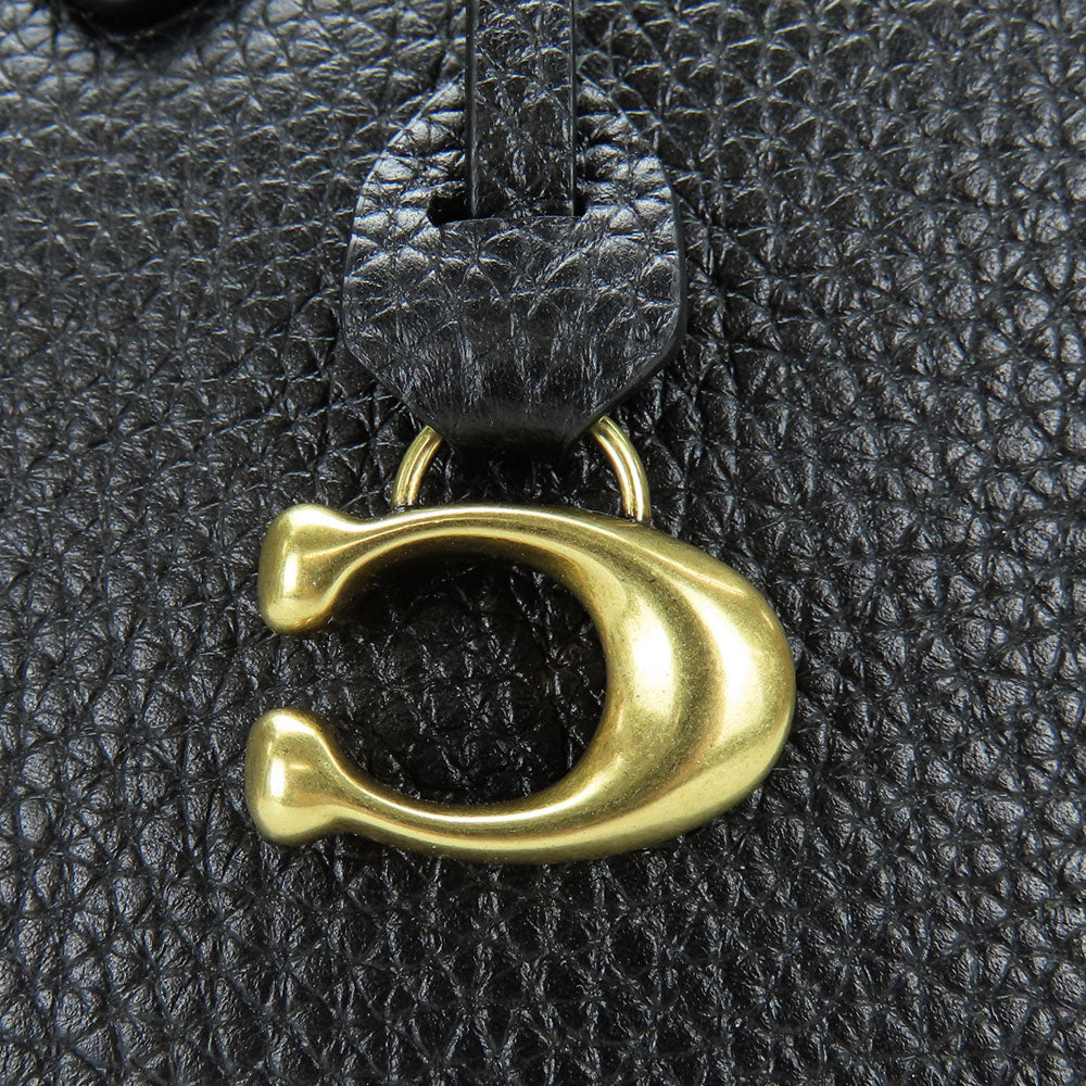 COACH Handbag CE741 leather black Women Used Authentic