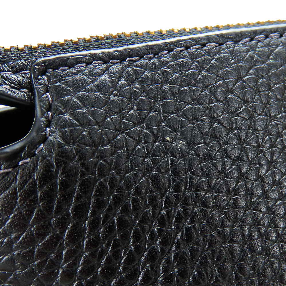 COACH Handbag CE741 leather black Women Used Authentic