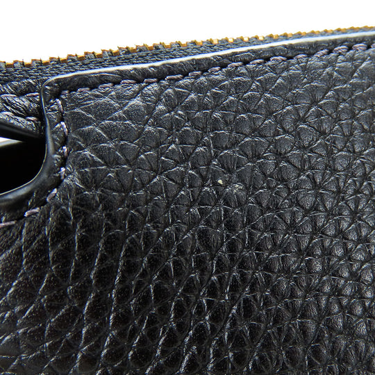 COACH Handbag CE741 leather black Women Used Authentic