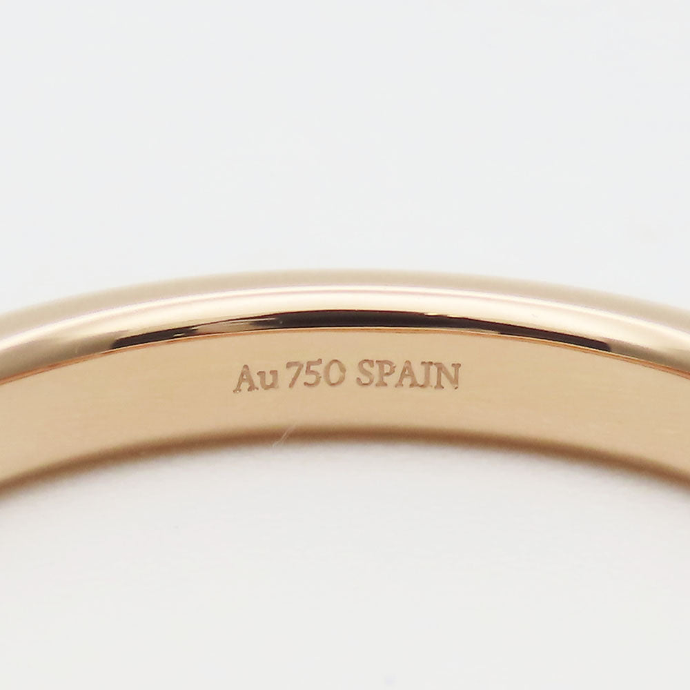TIFFANY&Co. Ring K18 pink gold, diamond Pink gold Elsa Peretti Stacking bundling Women Used Authentic