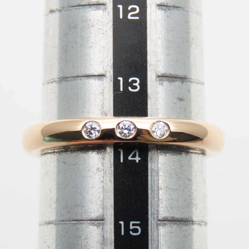 TIFFANY&Co. Ring K18 pink gold, diamond Pink gold Elsa Peretti Stacking bundling Women Used Authentic
