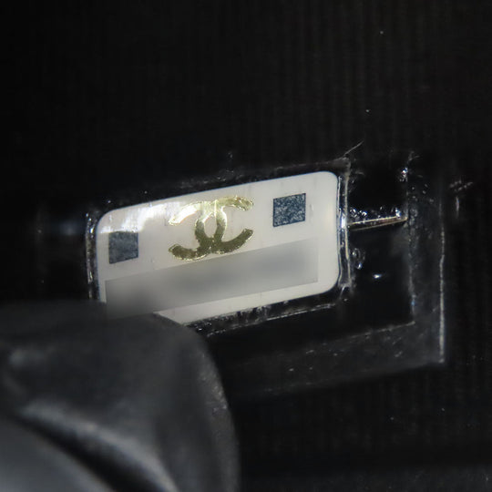 CHANEL Shoulder Bag leather black Women Used Authentic