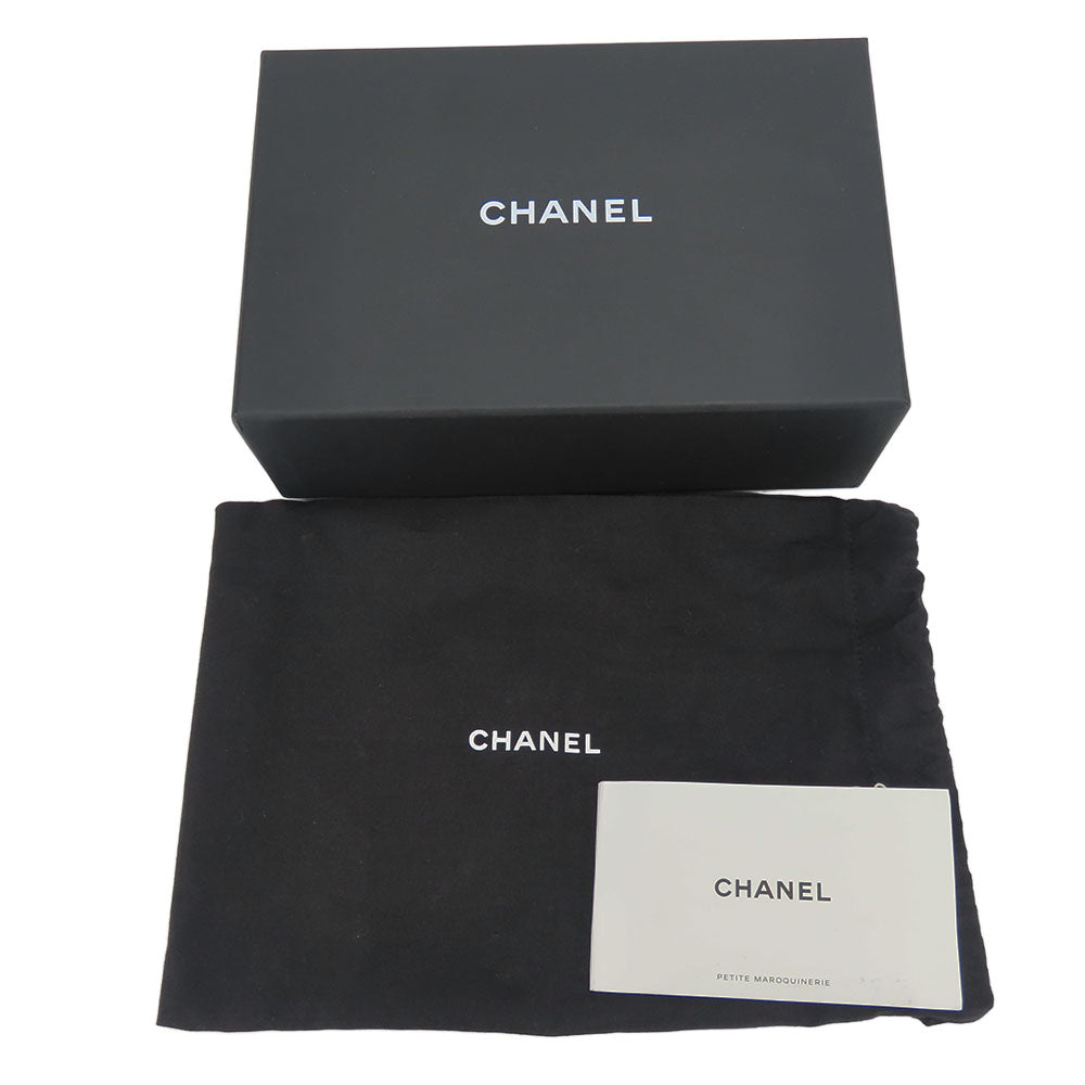 CHANEL Shoulder Bag leather black Women Used Authentic