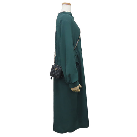 CHANEL Shoulder Bag leather black Women Used Authentic