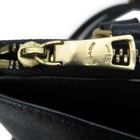 COACH Handbag F14928 leather Navy Crosby Carryall Women Used Authentic