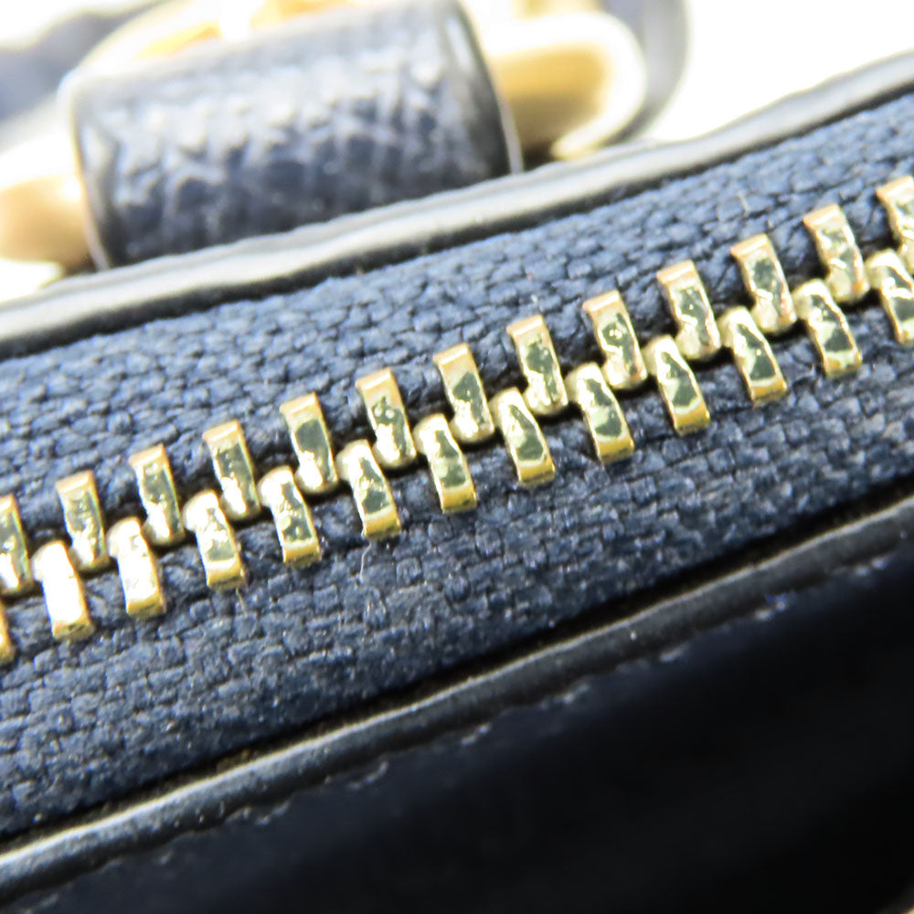 COACH Handbag F14928 leather Navy Crosby Carryall Women Used Authentic