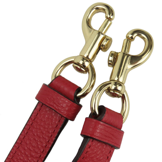 COACH Handbag F84428 leather Red Signature Women Used Authentic