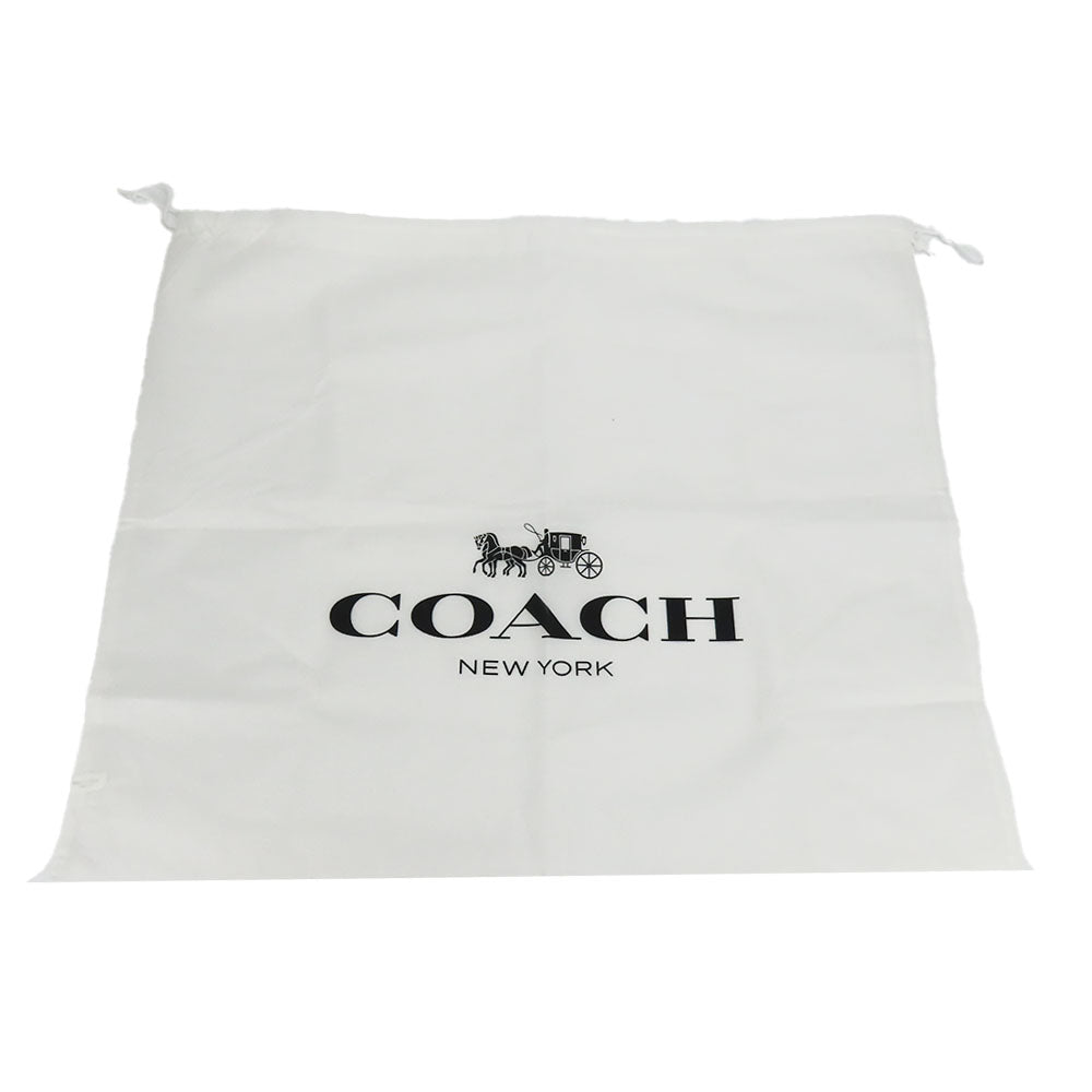 COACH Handbag F84428 leather Red Signature Women Used Authentic