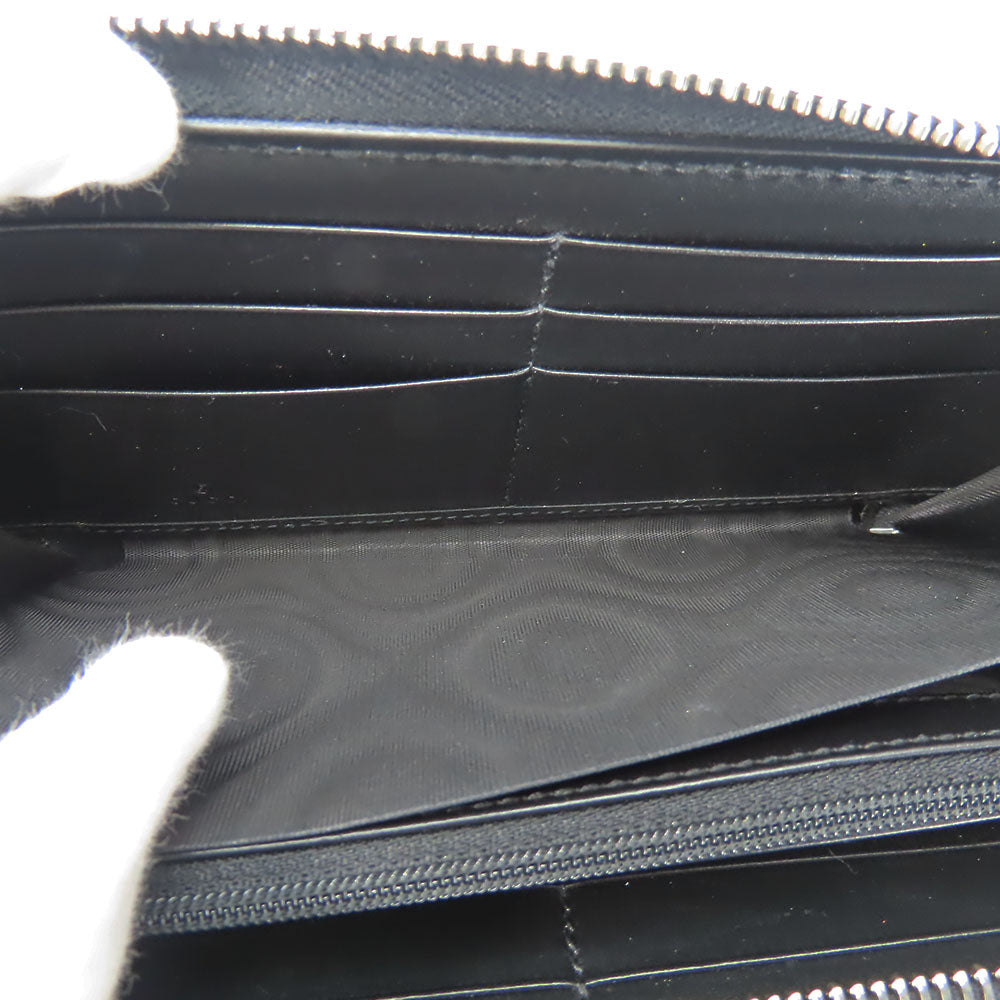 GUCCI Long Wallet Purse 473928 Guccisima black unisex(Unisex) Used Authentic