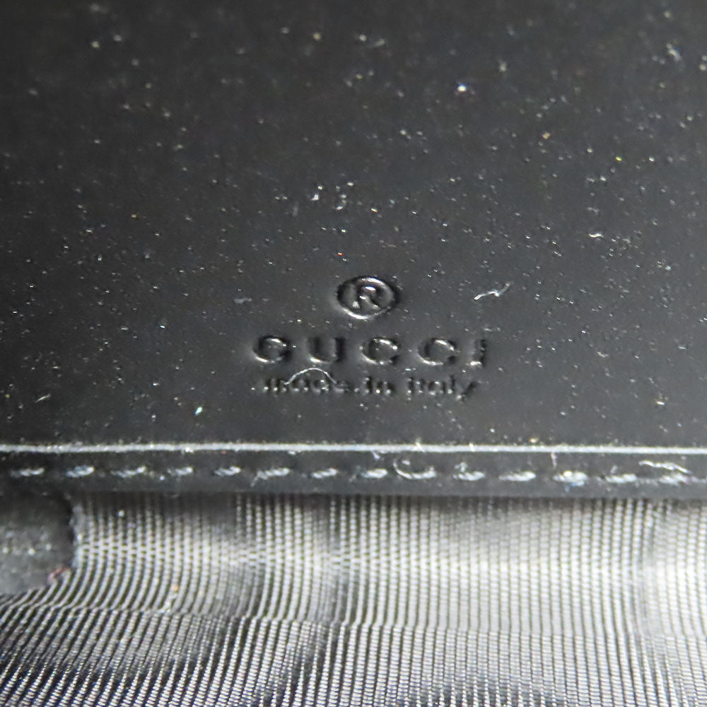 GUCCI Long Wallet Purse 473928 Guccisima black unisex(Unisex) Used Authentic