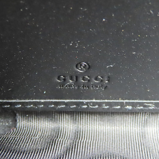 GUCCI Long Wallet Purse 473928 Guccisima black unisex(Unisex) Used Authentic