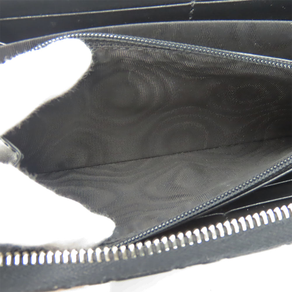 GUCCI Long Wallet Purse 473928 Guccisima black unisex(Unisex) Used Authentic