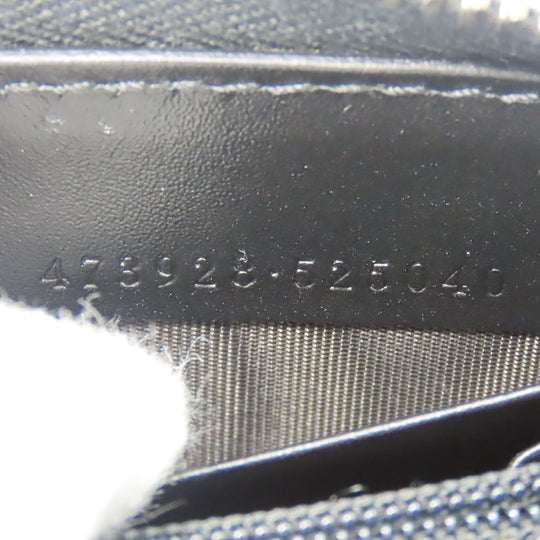 GUCCI Long Wallet Purse 473928 Guccisima black unisex(Unisex) Used Authentic