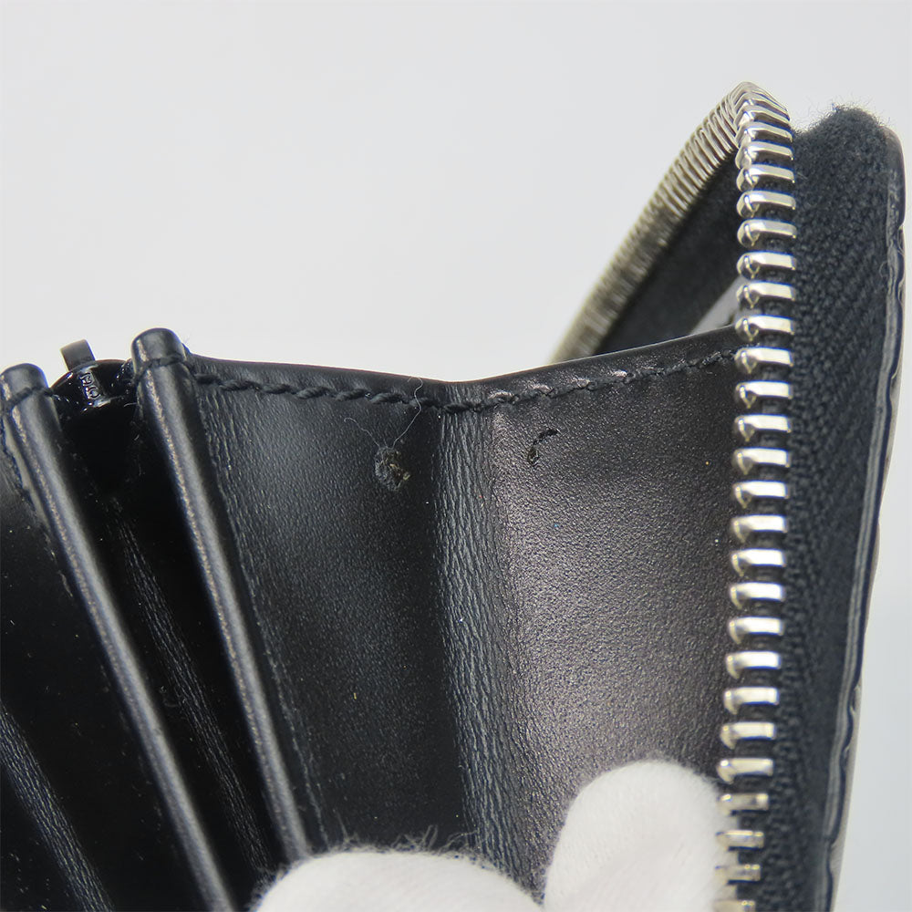 GUCCI Long Wallet Purse 473928 Guccisima black unisex(Unisex) Used Authentic