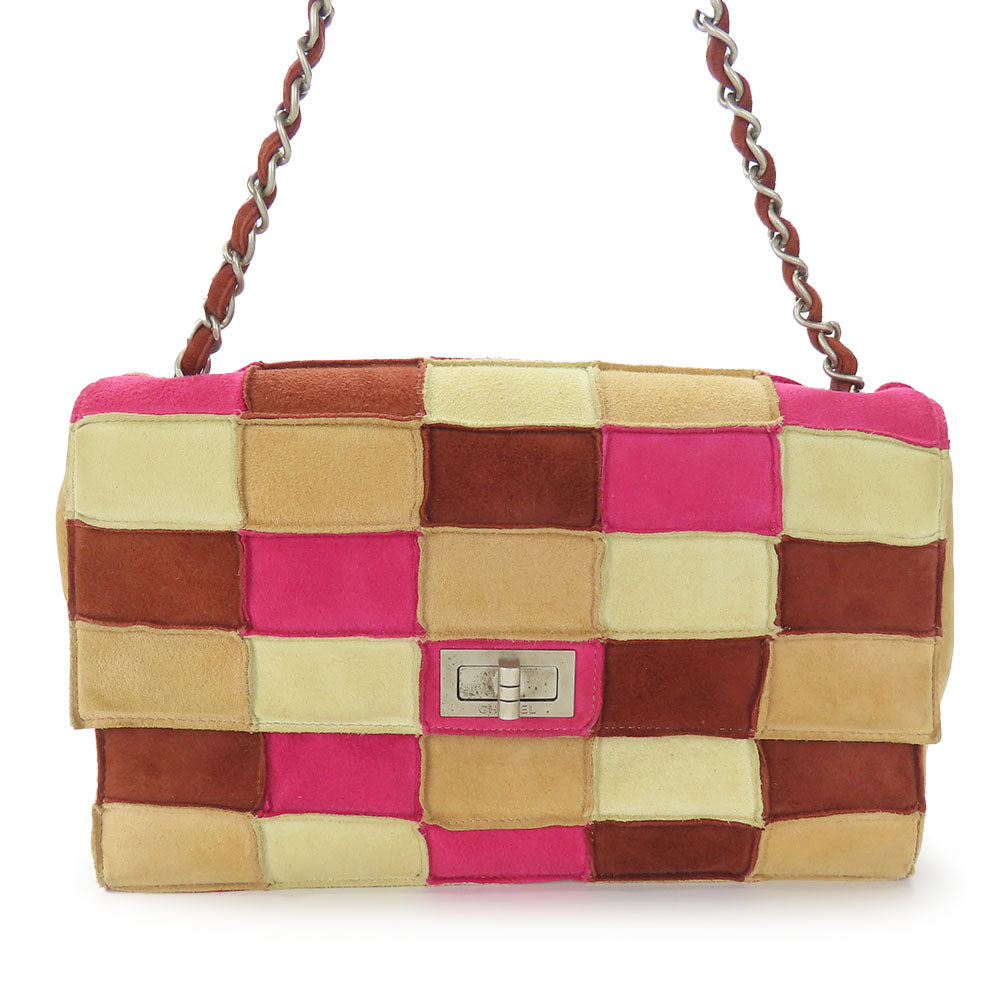 CHANEL Shoulder Bag Suede multicolor 2.55 Women Used Authentic