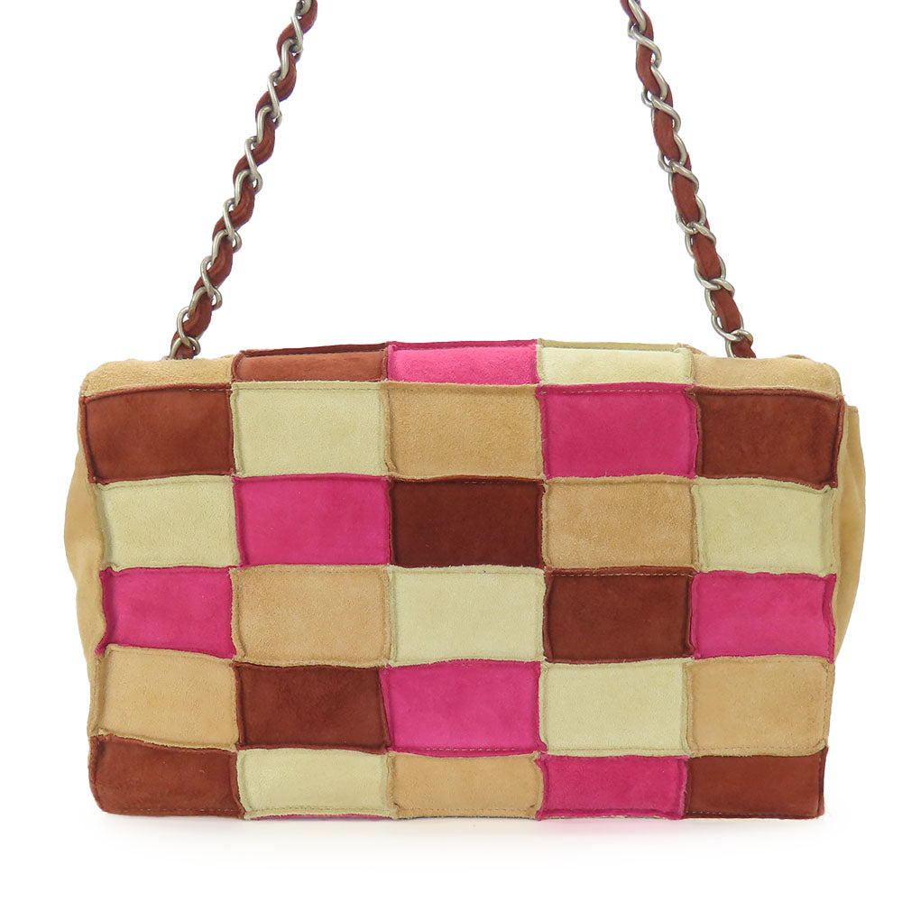 CHANEL Shoulder Bag Suede multicolor 2.55 Women Used Authentic