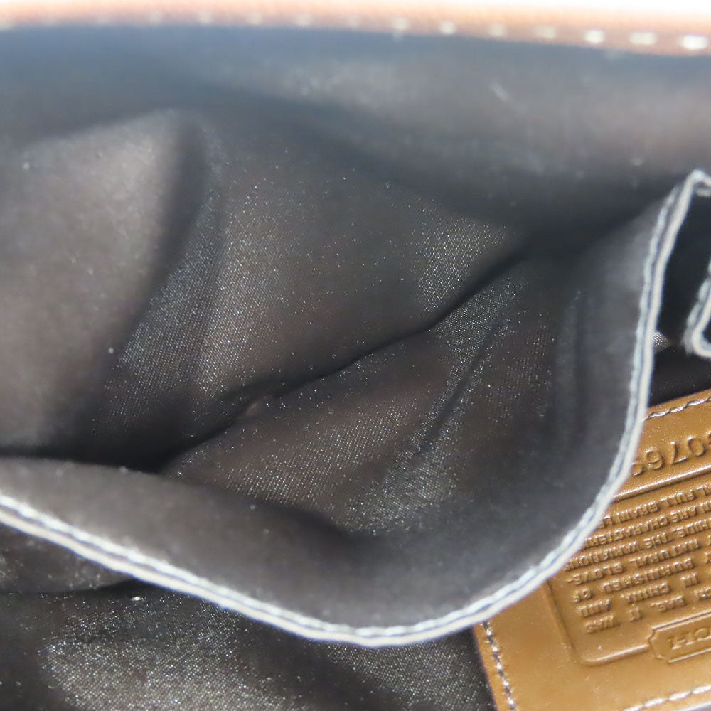 COACH Shoulder Bag 11254 leather Brown Women Used Authentic