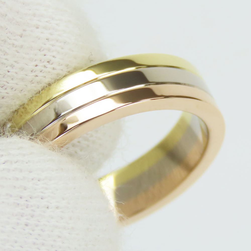 CARTIER Ring K18 Yellow Gold, K18 Pink Gold, K18WG Three color Vendome Trinity Women Used Authentic