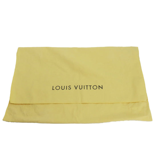 LOUIS VUITTON Tote Bag N42220 Damier Azur, Tanned Leather white Stresa PM Women Used Authentic