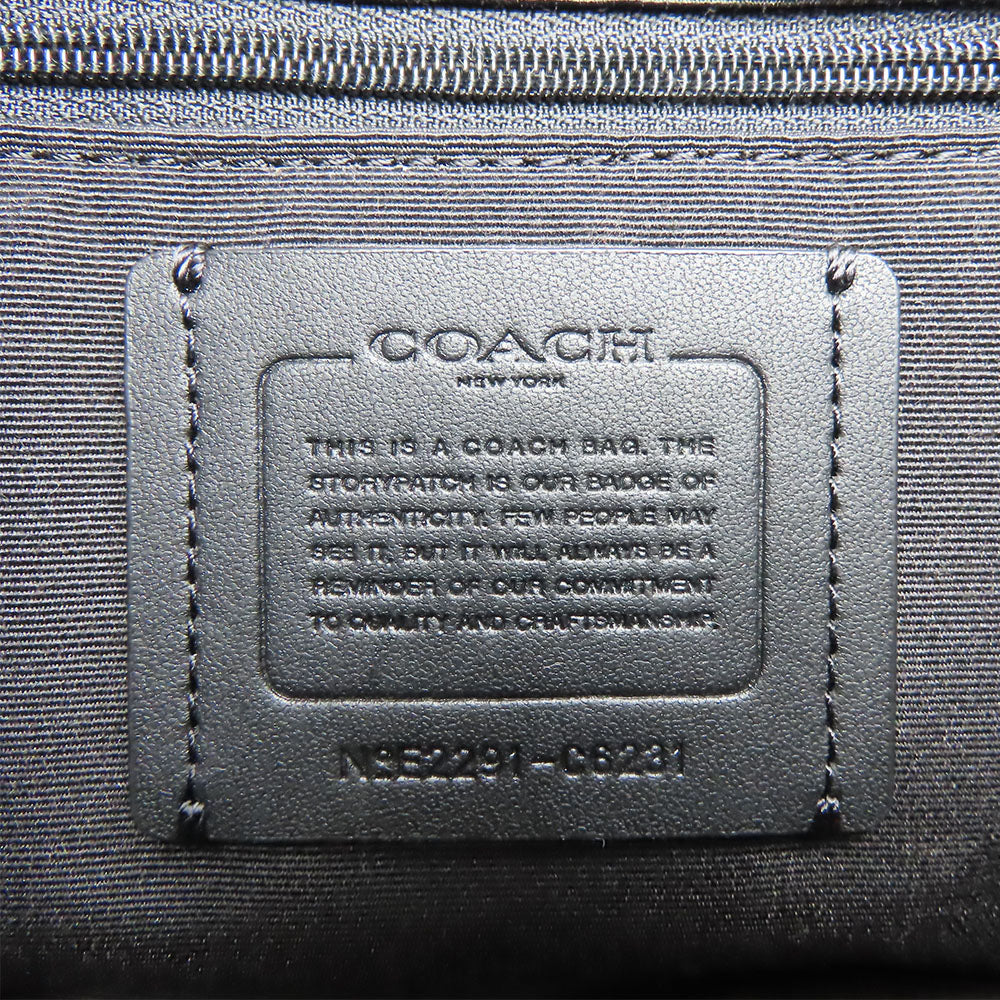 COACH Tote Bag C6231 leather black Women Used Authentic