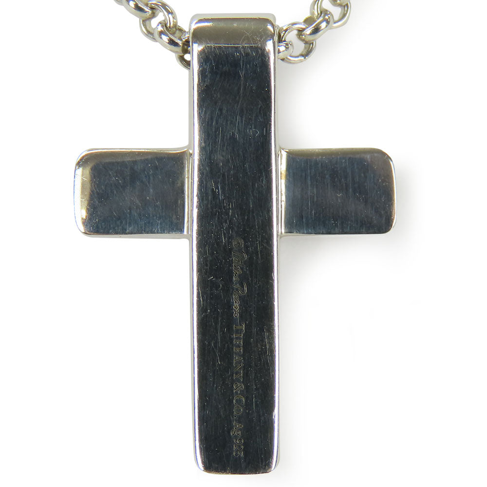 TIFFANY&Co. Necklace Silver925 Silver cross Women Used Authentic