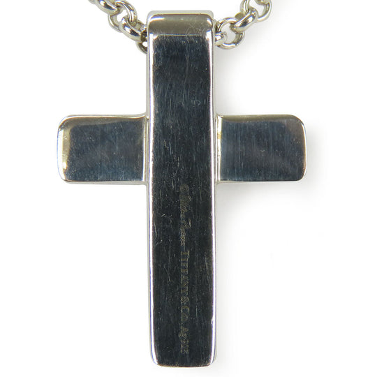 TIFFANY&Co. Necklace Silver925 Silver cross Women Used Authentic