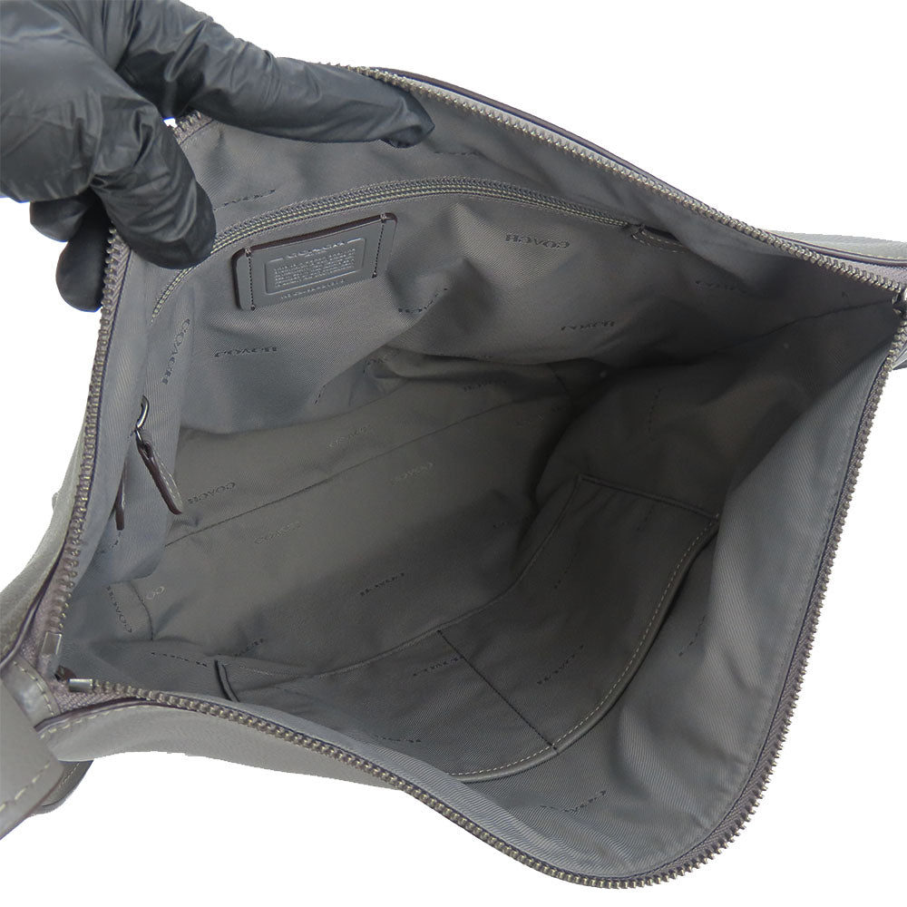 COACH Shoulder Bag 21378 leather gray